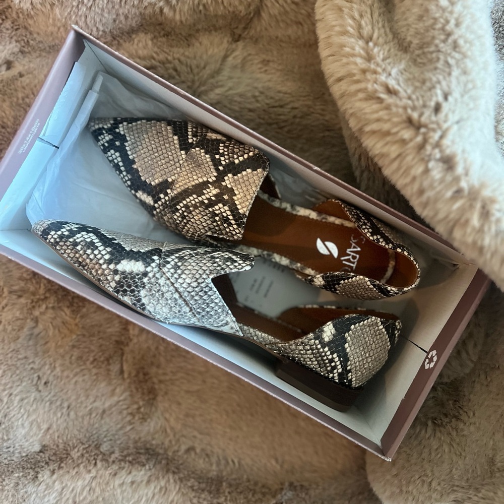 SARTO By Franco Sarto Snakeskin Mules